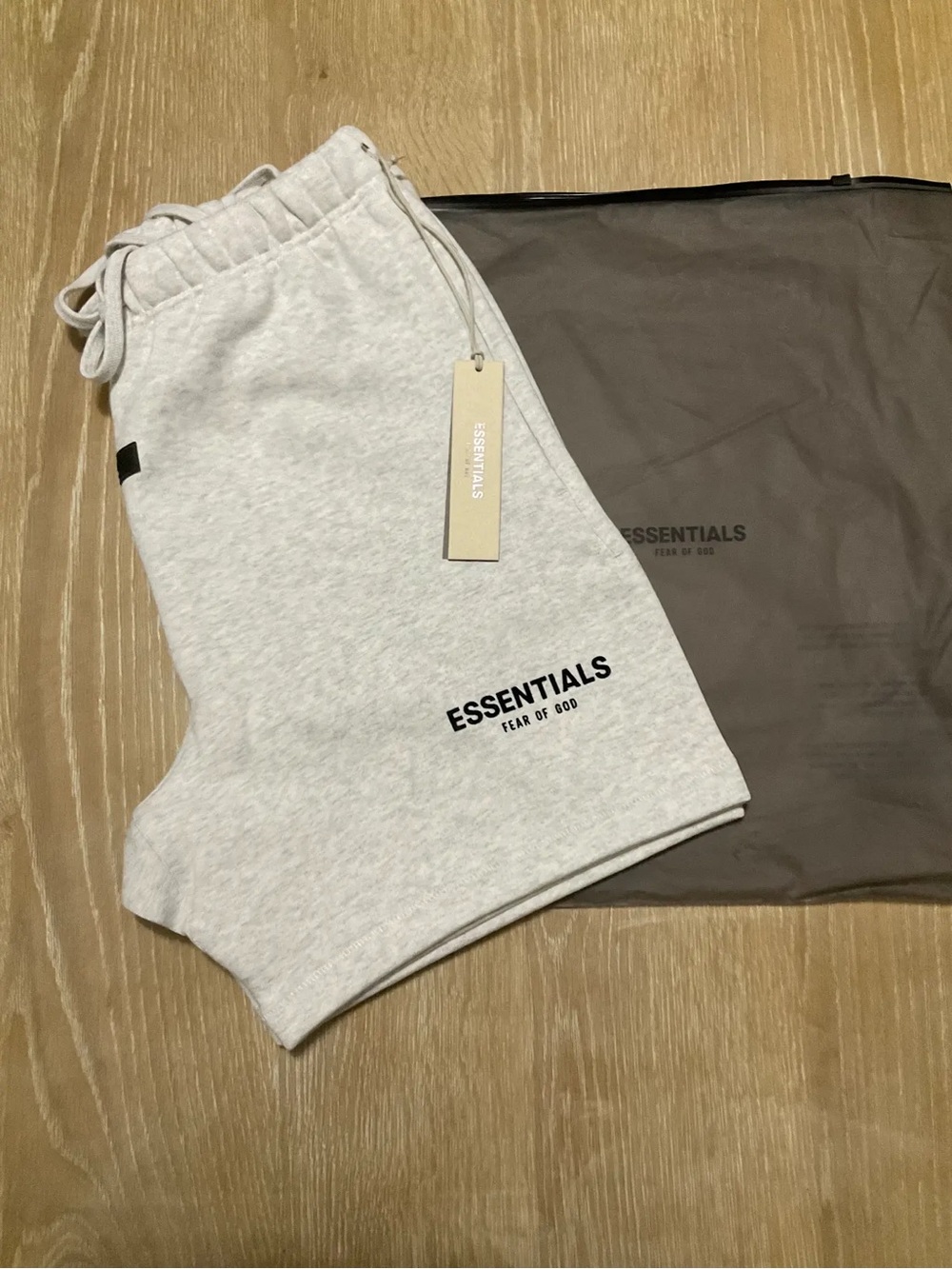 Fear of God ESSENTIALS Light Gray Men's Logo Athletic Shorts